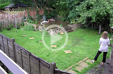 garden makeover animation at 25 Holly Mead